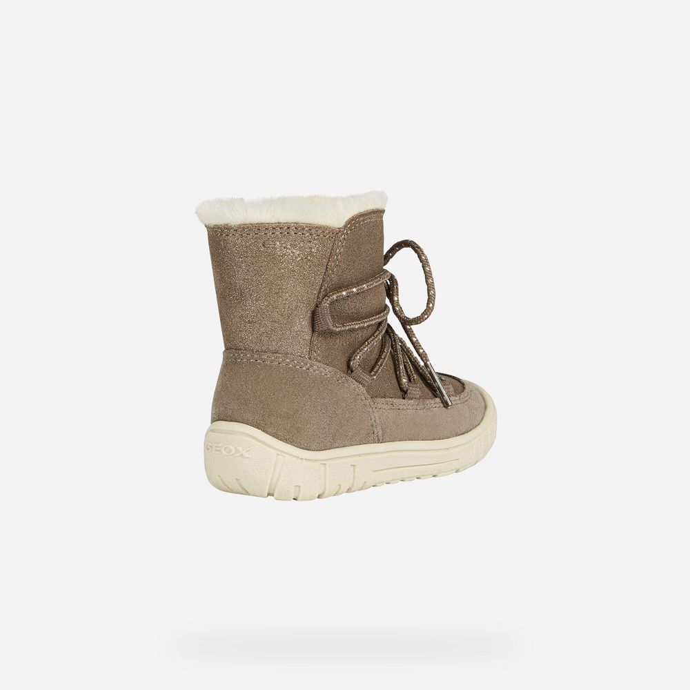 Botas Geox Bebe Cinzentas Escuro - Omar Girl - RYCBQ1658